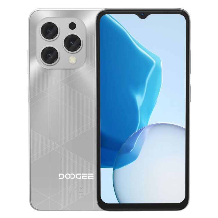Doogee N55 Plus – вид сбоку и крупный план экрана