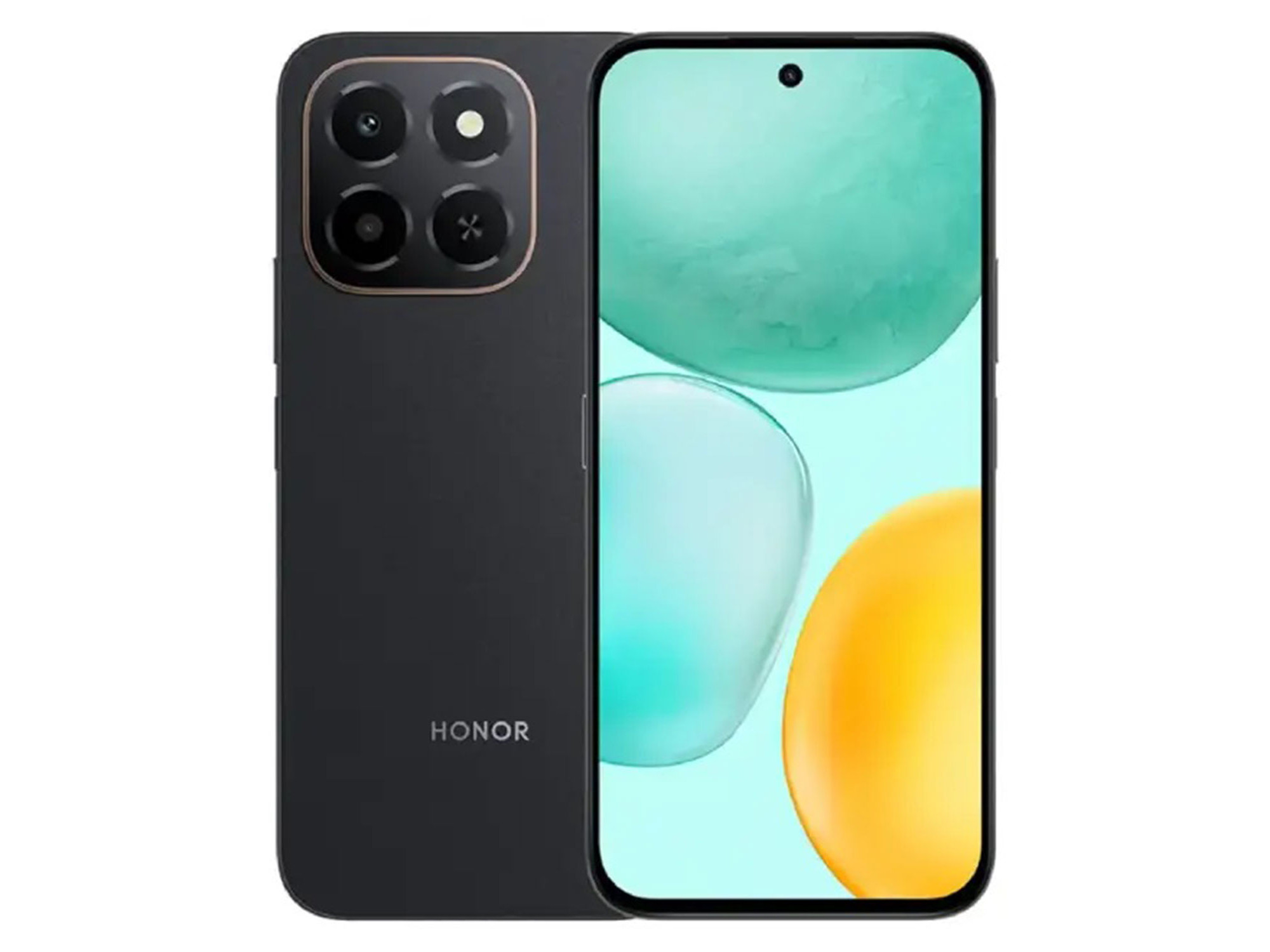 Телефон HONOR X6c 6GB/256GB – вид спереди и сзади