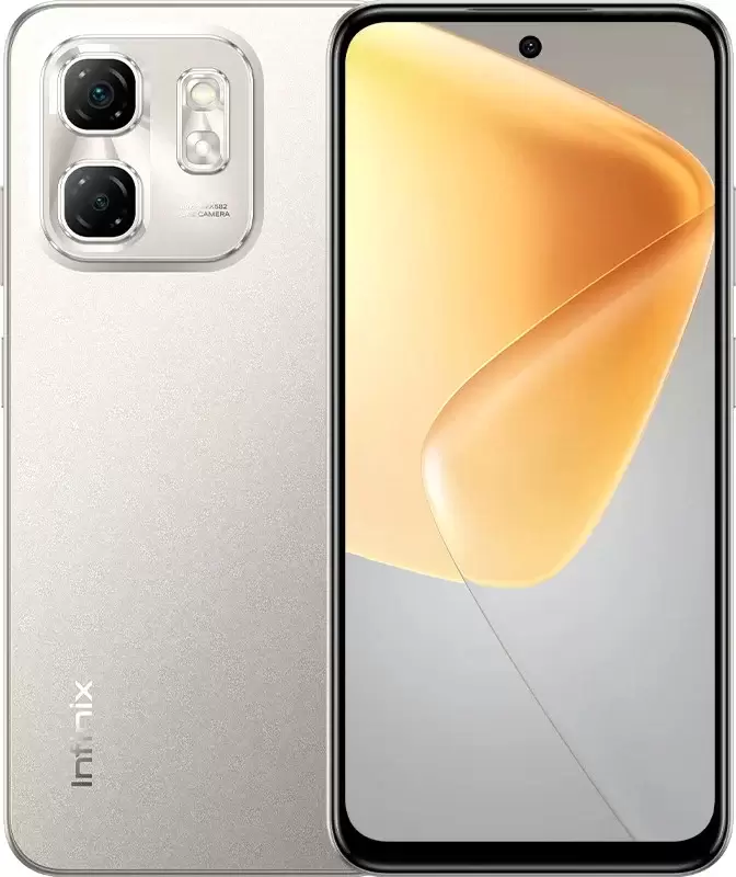 Телефон Infinix Hot 50i X6531 4GB/128GB – вид спереди и сбоку