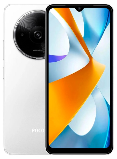Экран и дизайн POCO C61 крупным планом