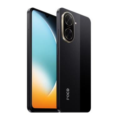 POCO C71 – вид сбоку и крупный экран