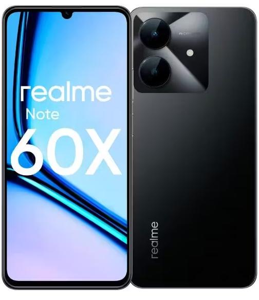 Телефон Realme Note 60x RMX3938 3GB/64GB – вид спереди и сзади