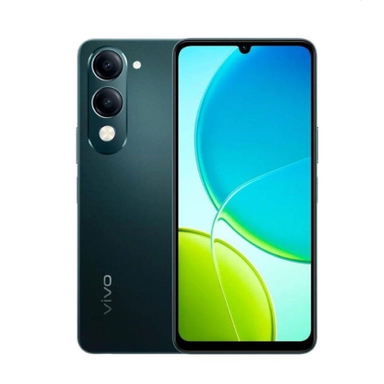 Vivo Y04 в зелёном цвете – крупный план экрана и корпуса