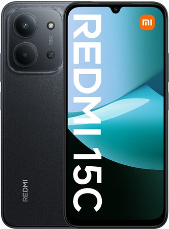 Телефон Xiaomi Redmi 15C 4G 4GB/256GB – вид спереди и сзади