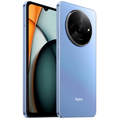 Xiaomi Redmi A3 в синем цвете – вид сбоку и сзади